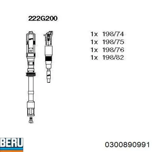 986356337 Bosch дріт високовольтні, комплект