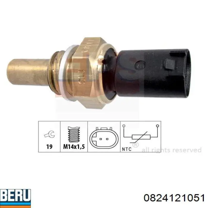 Датчик температури палива Beru 0824121051 ціна, від 5.54 USD