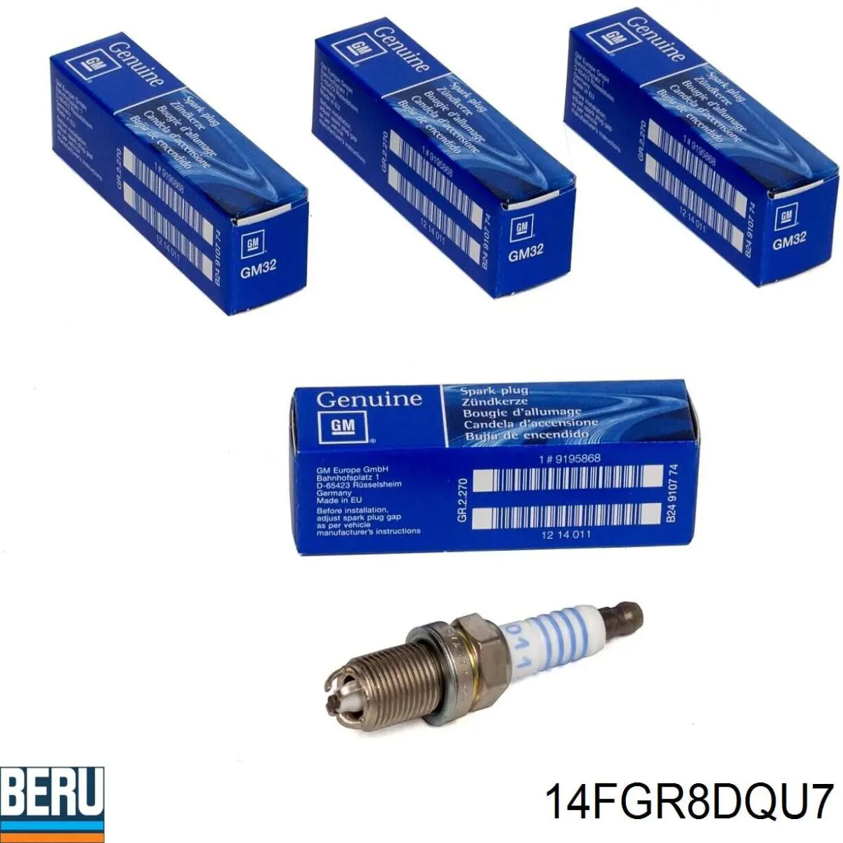 Свічки Beru 14FGR8DQU7
