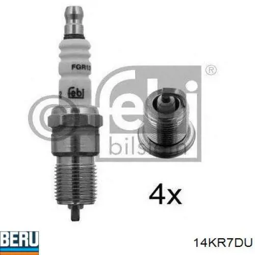 Свічки автомобільні Beru 14KR7DU ціна, від 3.31 USD