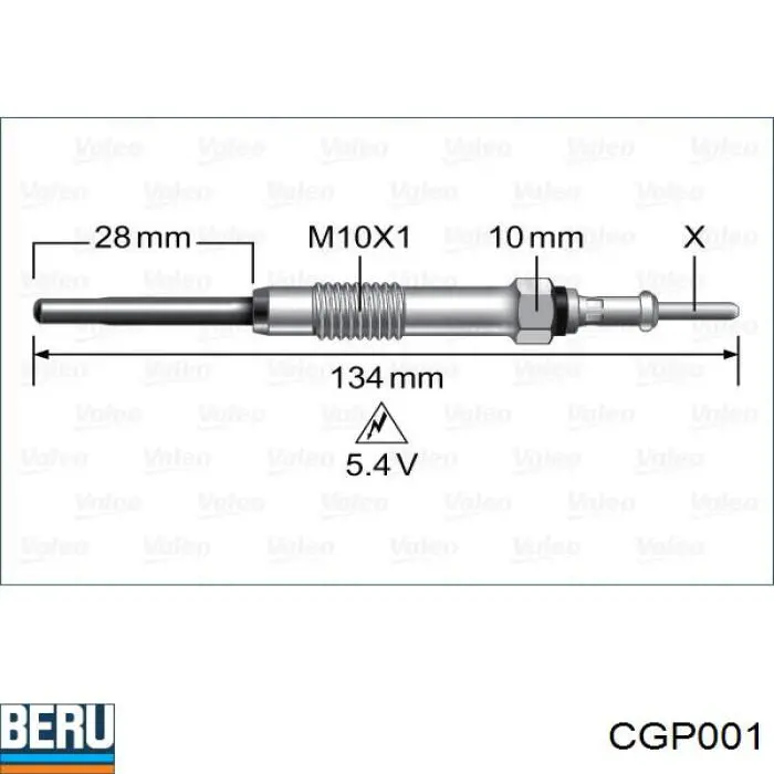 19642001 Febest Свічки розжарювання