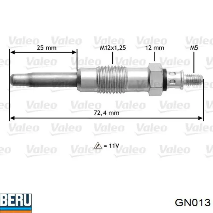 Свічка накалу GN013 Beru