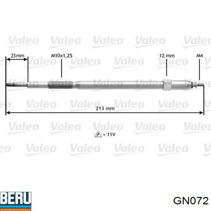 Свічка накалу GN072 Beru
