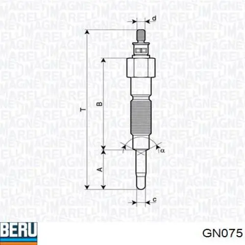 Свічка накалу GN075 Beru