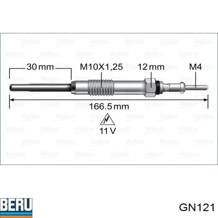 04642001 Febest Свічки розжарювання