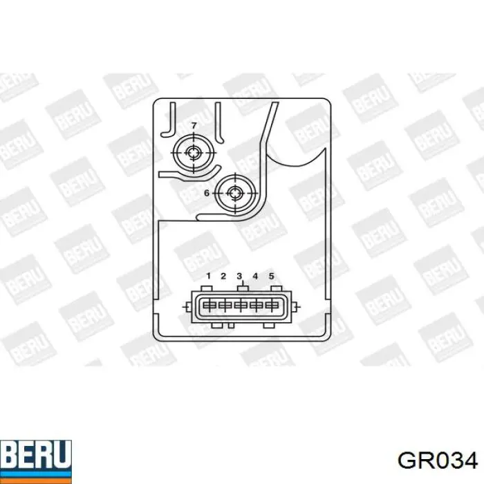 Реле накалу Beru GR034
