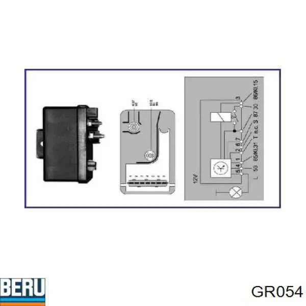 Реле свічок накалу 9616280080 Fiat/Alfa/Lancia