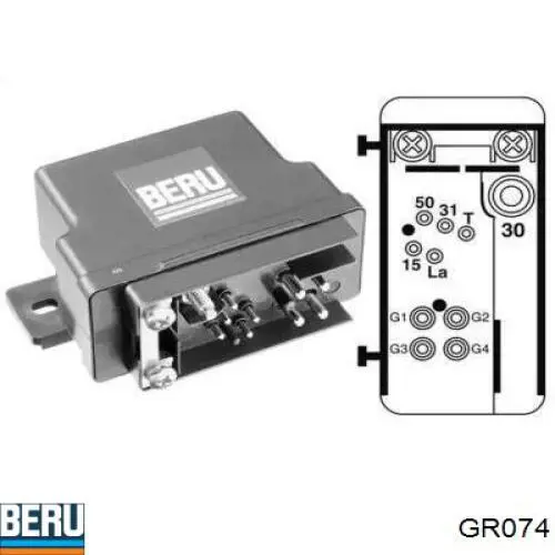 Реле свічок накалу GR074 Beru