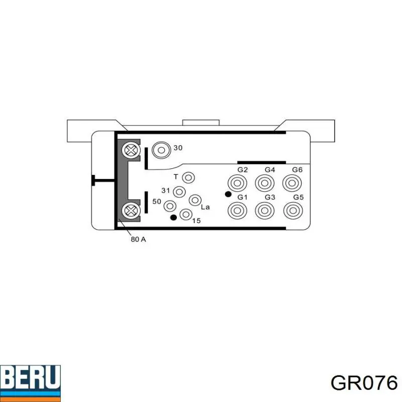 Реле накалу Beru GR076