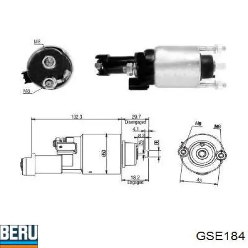 Реле свічок накалу GSE184 Beru