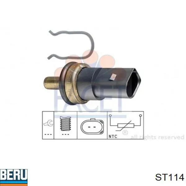 Датчик температури охолоджуючої рідини ST114 Beru