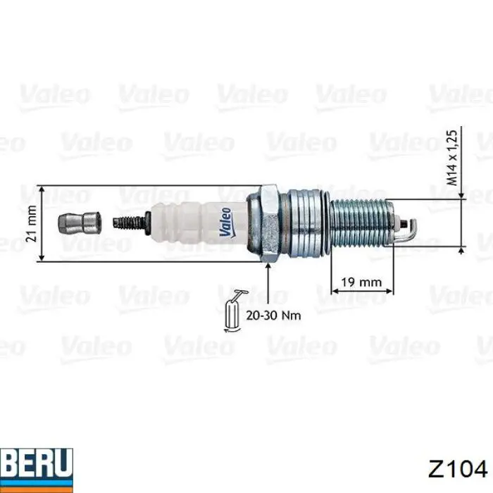 Свічки запалювання Z104 Beru