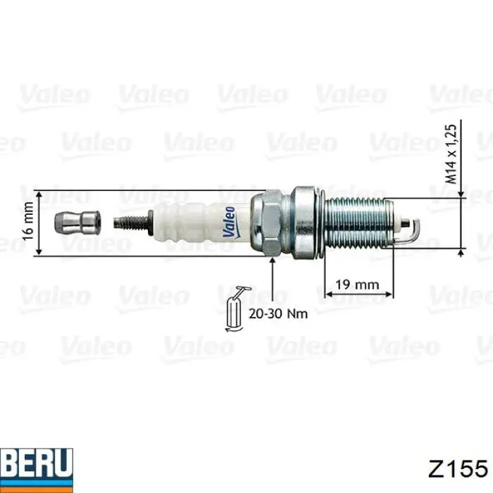 Купити Z155 Beru Свічка запалювання