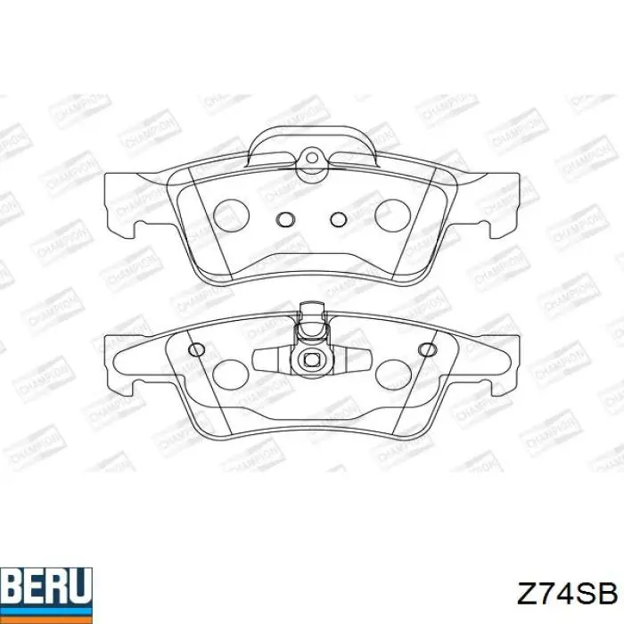 Свічки автомобільні Beru Z74SB ціна, від 3.20 USD