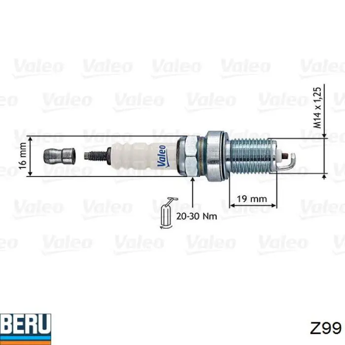 Свічки автомобільні Beru Z99 ціна, від 3.27 USD