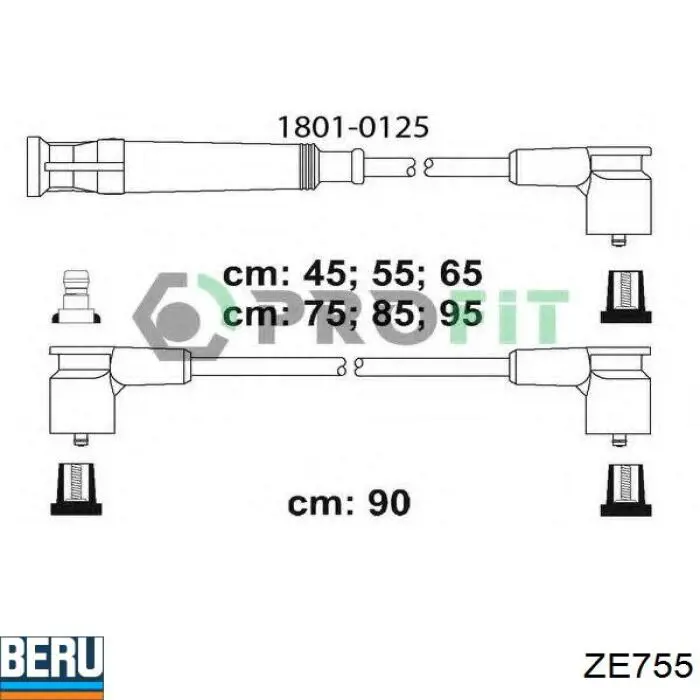 ZE755 Beru Проводи високовольтні