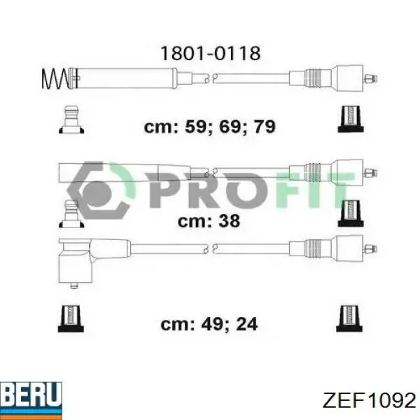 Високовольтні дроти 986356722 Bosch