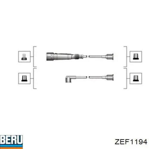 Високовольтні дроти ZEF1194 Beru
