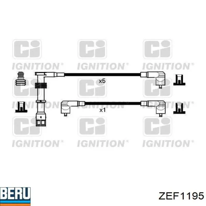 Високовольтні дроти ZEF1195 Beru