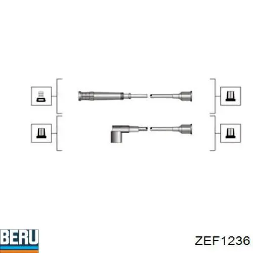 Високовольтні дроти ZEF1236 Beru