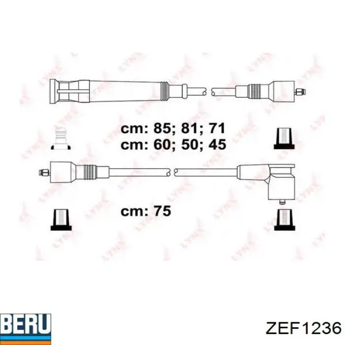ZEF1236 Beru Проводи високовольтні