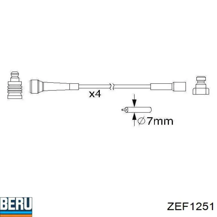 Високовольтні дроти ZK7004 Starline