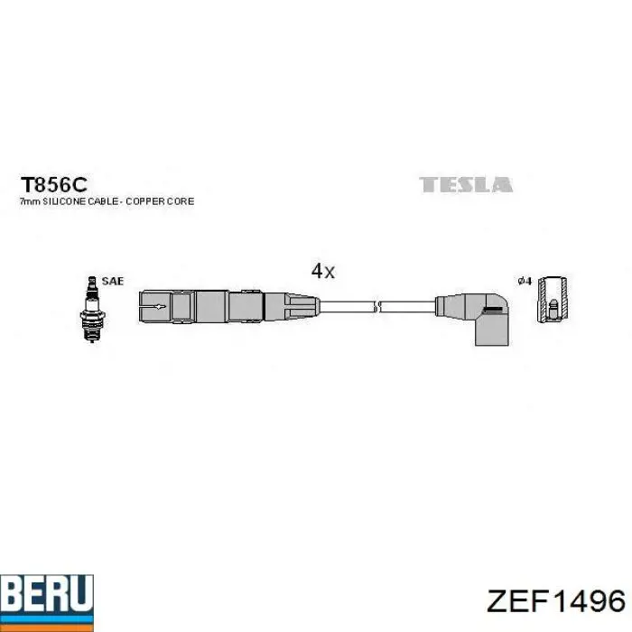 Дріт високовольтний Beru ZEF1496