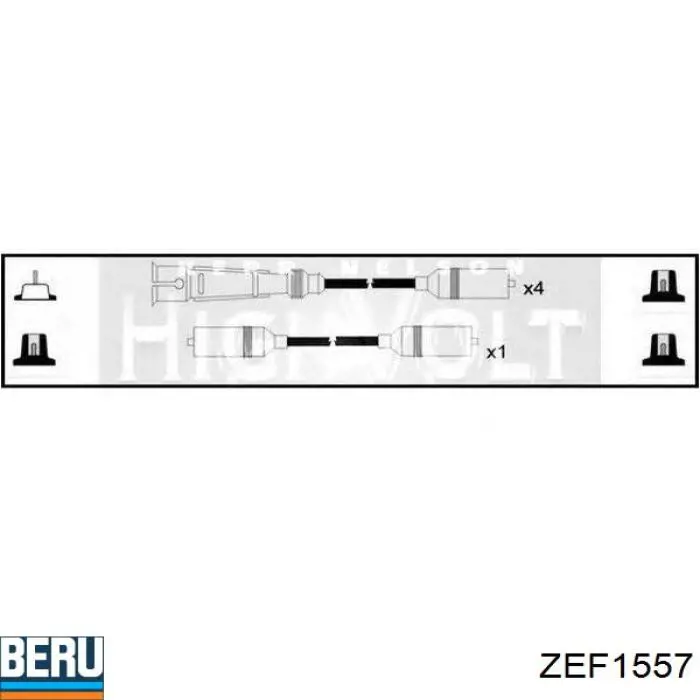 ZEF1557 Beru дріт високовольтні, комплект