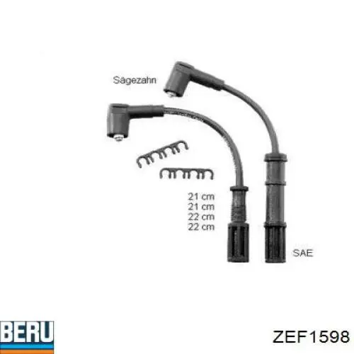 Купити ZEF1598 Beru Провід високовольтні, комплект