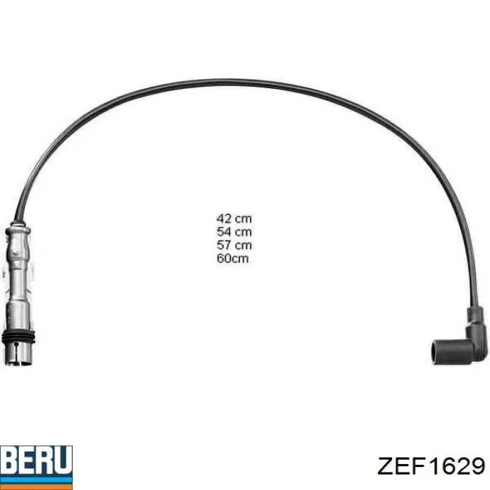 Дроти запалювання Beru ZEF1629 ціна, від 49.98 USD