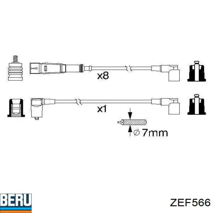 Дроти запалювання NGK RCMB215 ціна, від 147.37 USD