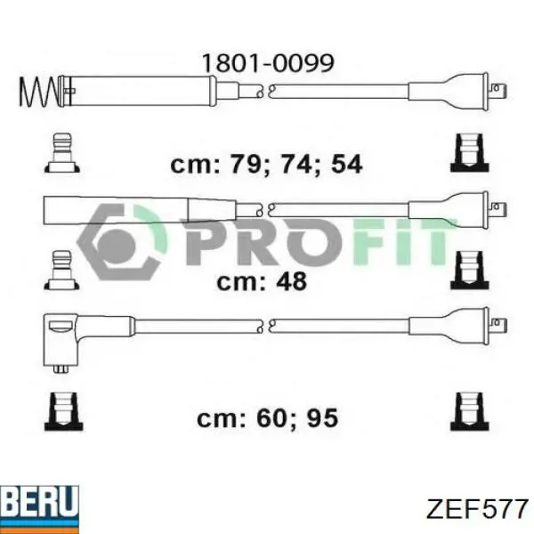 Високовольтні дроти ZEF577 Beru