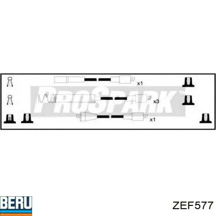 Дроти запалювання Beru ZEF577 ціна, від 13.94 USD