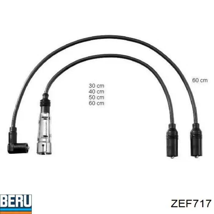 Купити ZEF717 Beru Провід високовольтні, комплект