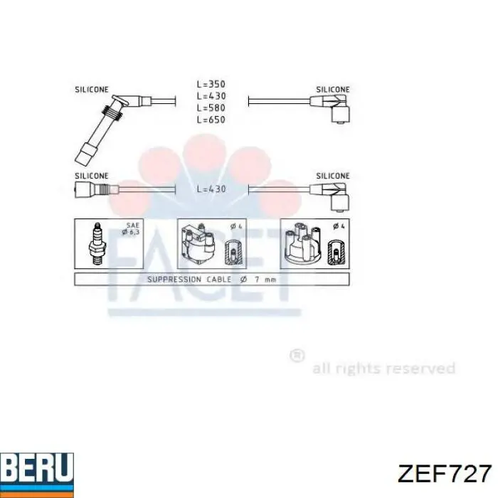 Дріт високовольтний Engitech ENT910154