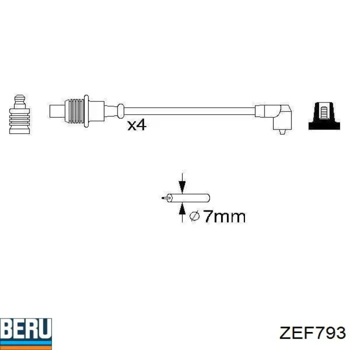 ZK4884 Starline Проводи високовольтні