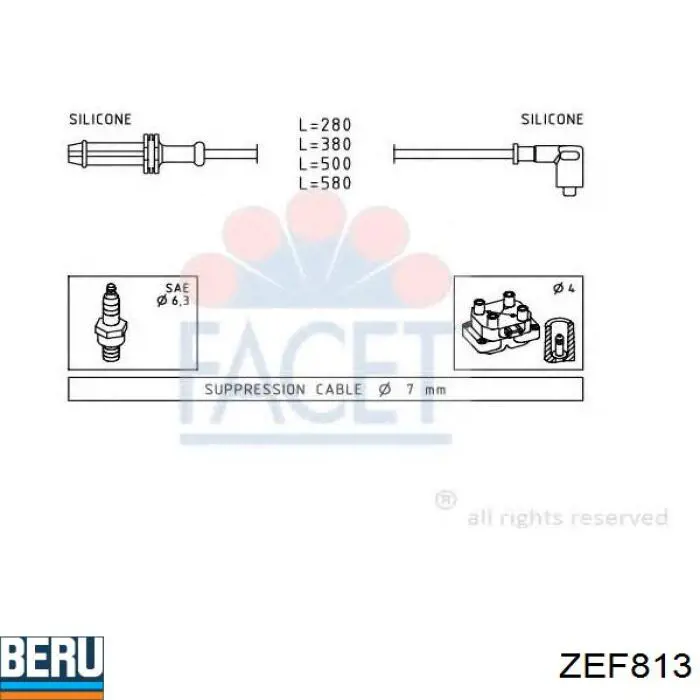 Високовольтні дроти HW700020 Hanswerk