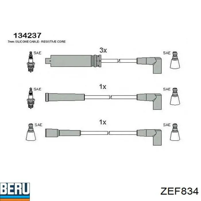 Високовольтні дроти L30010D Korea (oem)