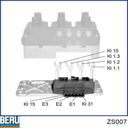 Котушка запалювання 95VW12029AA Ford