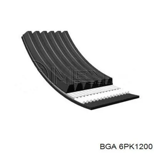 Ремінь генератора 6PK1200 BGA