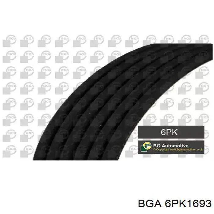 Клиновий ремінь BGA 6PK1693 ціна, від 11.61 USD