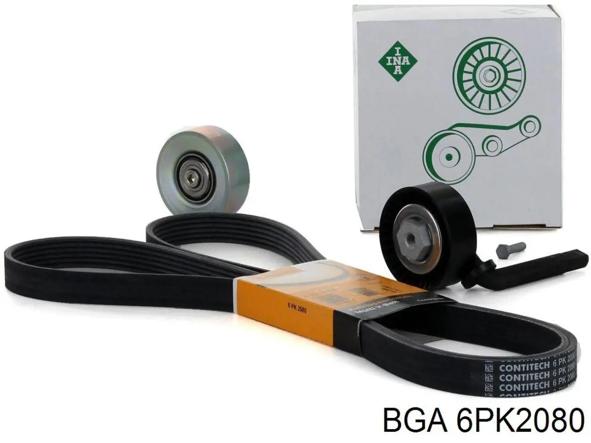 Клиновий ремінь BGA 6PK2080 ціна, від 13.05 USD