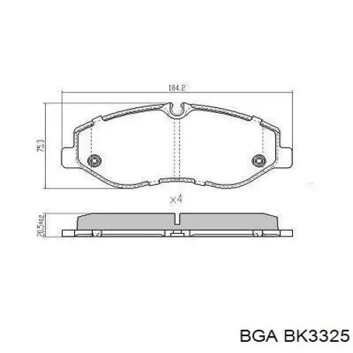 Болт головки блока циліндрів, ГБЦ BK3325 BGA