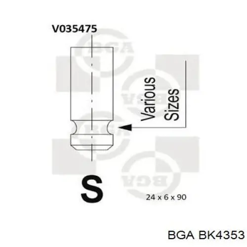 Купити BK4353 BGA Болт гбц