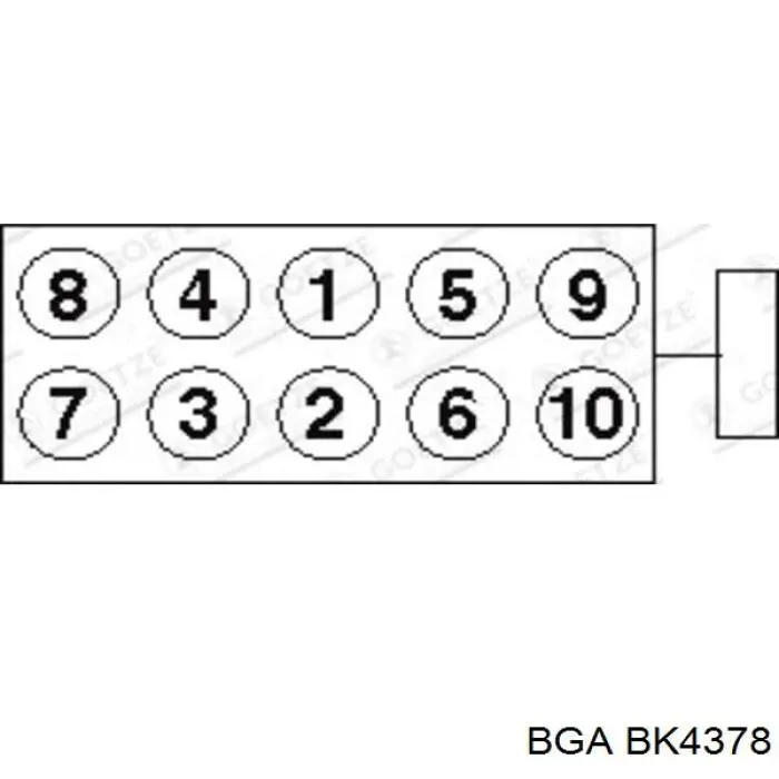 BK4378 BGA болт головки блока циліндрів, гбц