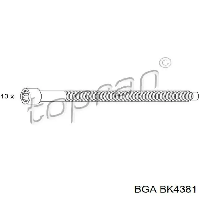 Болт головки блока циліндрів, ГБЦ BGA BK4381 ціна, від 16.93 USD
