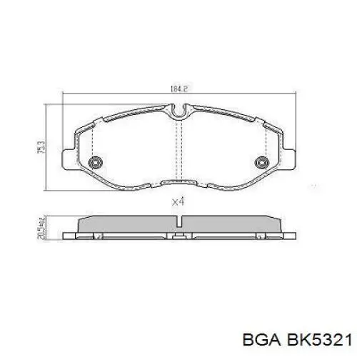 Купити BK5321 BGA Болт гбц