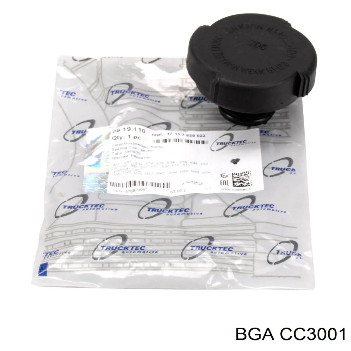 Пробка радіатора BGA CC3001