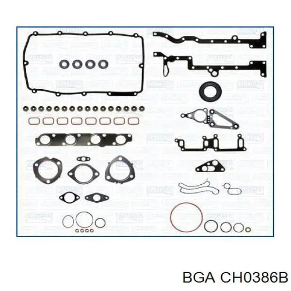 CH0386B BGA прокладка головки блока циліндрів (гбц)