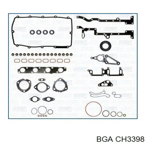 CH3398 BGA прокладка головки блока циліндрів (гбц)